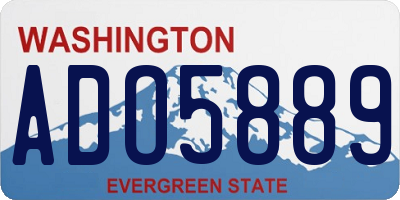WA license plate ADO5889