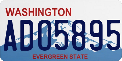 WA license plate ADO5895