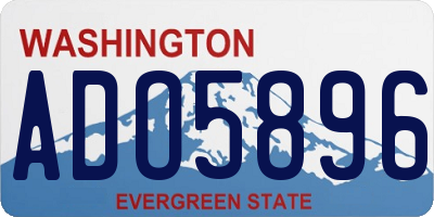 WA license plate ADO5896