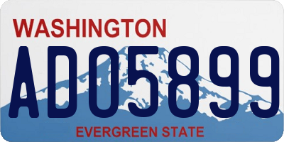 WA license plate ADO5899