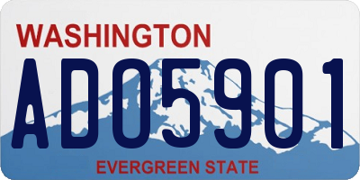 WA license plate ADO5901