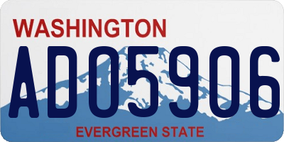WA license plate ADO5906