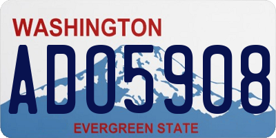 WA license plate ADO5908