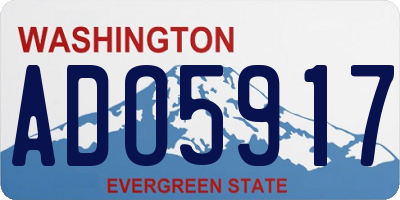 WA license plate ADO5917