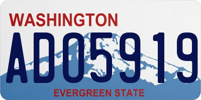 WA license plate ADO5919