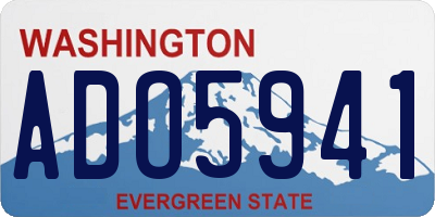 WA license plate ADO5941