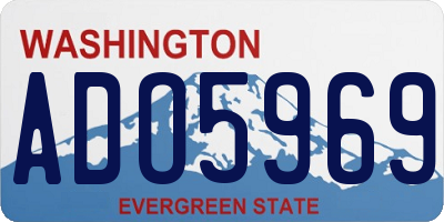 WA license plate ADO5969