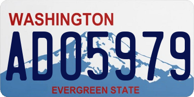 WA license plate ADO5979