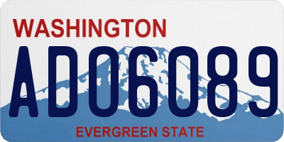 WA license plate ADO6089