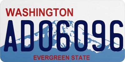 WA license plate ADO6096