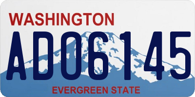 WA license plate ADO6145