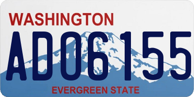 WA license plate ADO6155