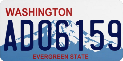 WA license plate ADO6159