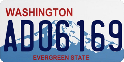 WA license plate ADO6169