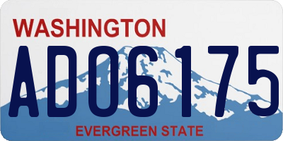 WA license plate ADO6175