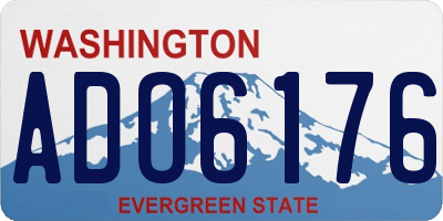 WA license plate ADO6176