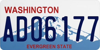 WA license plate ADO6177