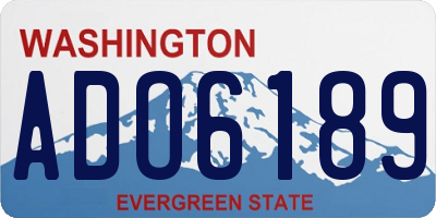 WA license plate ADO6189