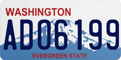 WA license plate ADO6199