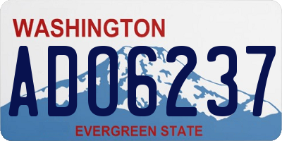 WA license plate ADO6237