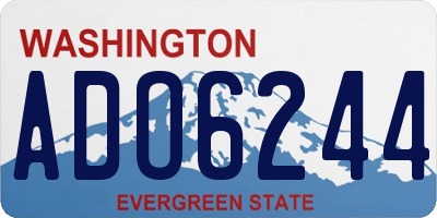 WA license plate ADO6244