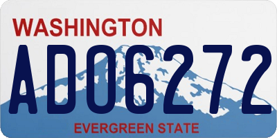 WA license plate ADO6272