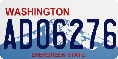 WA license plate ADO6276