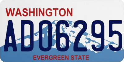 WA license plate ADO6295