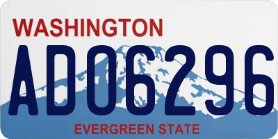 WA license plate ADO6296