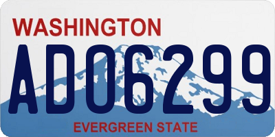 WA license plate ADO6299