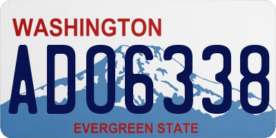 WA license plate ADO6338