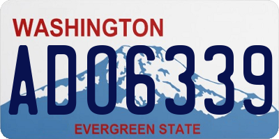 WA license plate ADO6339