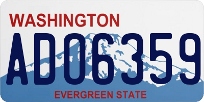 WA license plate ADO6359