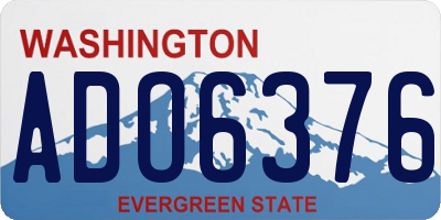 WA license plate ADO6376