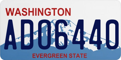 WA license plate ADO6440