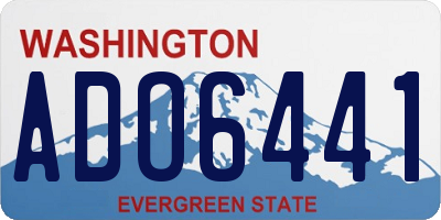 WA license plate ADO6441
