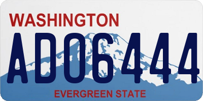 WA license plate ADO6444