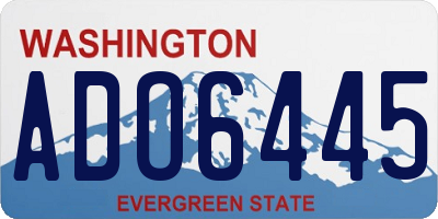 WA license plate ADO6445