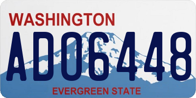 WA license plate ADO6448