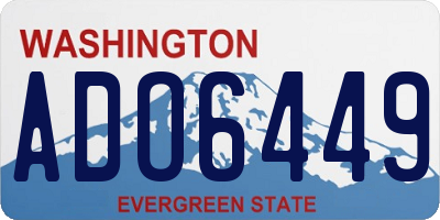 WA license plate ADO6449