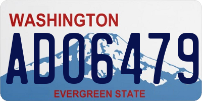 WA license plate ADO6479