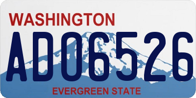 WA license plate ADO6526