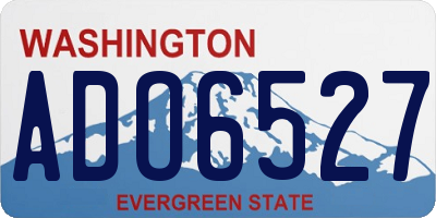 WA license plate ADO6527