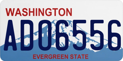 WA license plate ADO6556