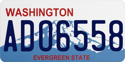 WA license plate ADO6558