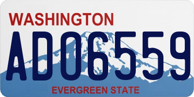 WA license plate ADO6559