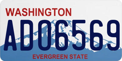 WA license plate ADO6569
