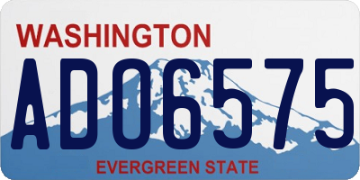 WA license plate ADO6575