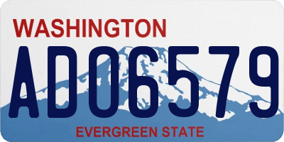 WA license plate ADO6579