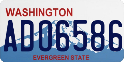WA license plate ADO6586